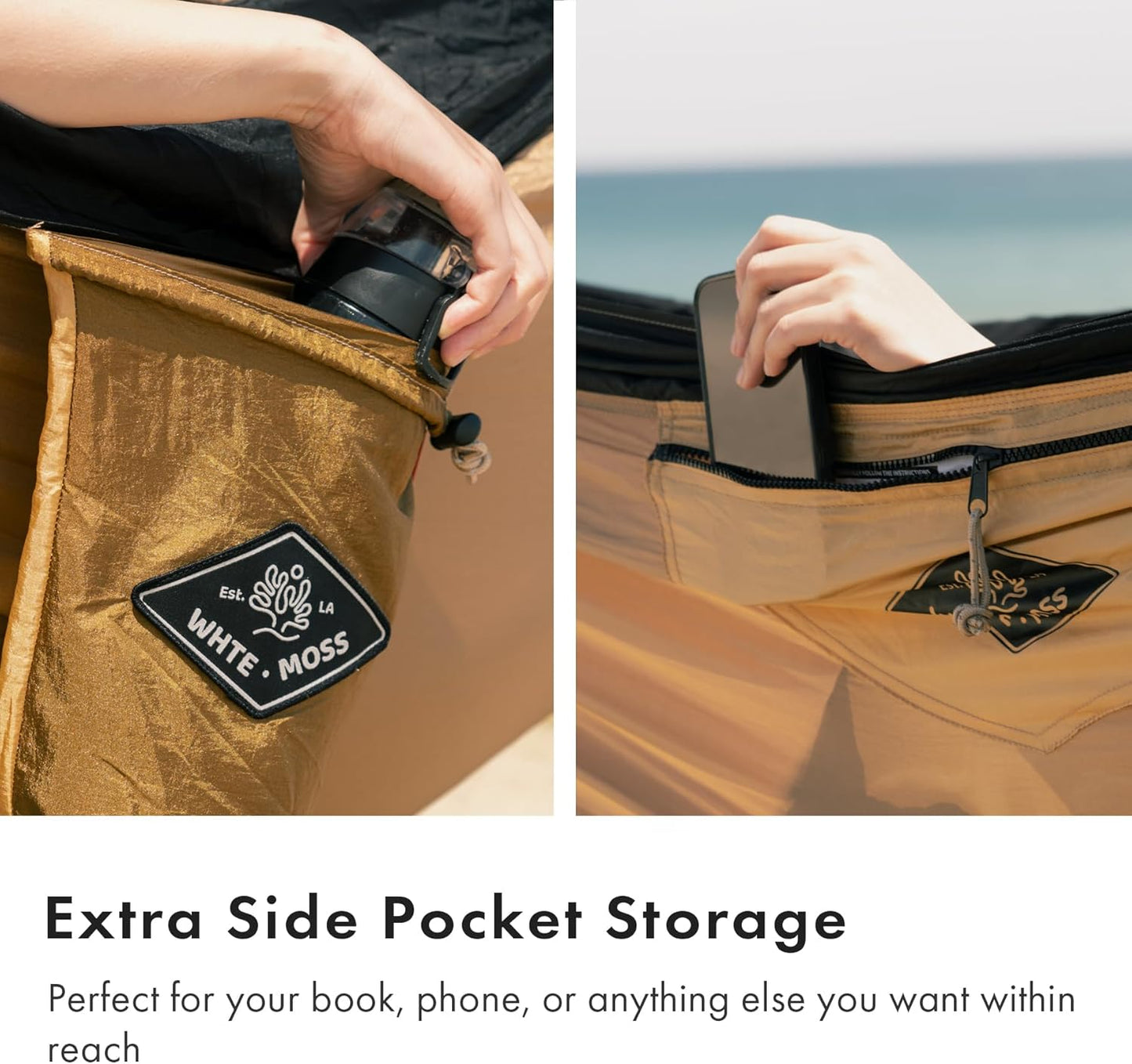 Suparpine I Hammock for Camping with Straps Included (Sand, Single)