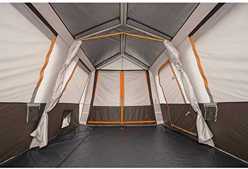 Bushnell Instant Tent | 6 Person / 9 Person / 12 Person Shield Series Instant Tents Cabin Design Perfect for 3 Season Family Camping, Hunting, and Fishing with Fast Setup
