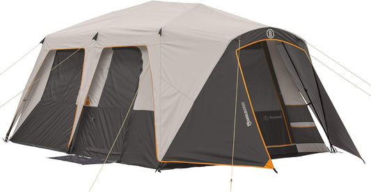 Bushnell Instant Tent | 6 Person / 9 Person / 12 Person Shield Series Instant Tents Cabin Design Perfect for 3 Season Family Camping, Hunting, and Fishing with Fast Setup