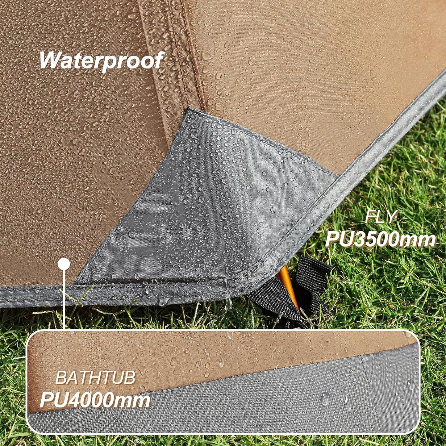 1 Person Tent for Camping Hiking Mountain Hunting Backpacking Tents 4 Season Resistance to Windproof Rainproof and Waterproof